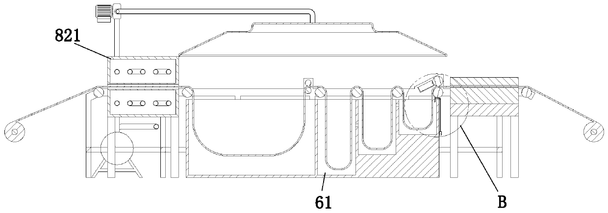 Flexible copper-clad plate electroplating device