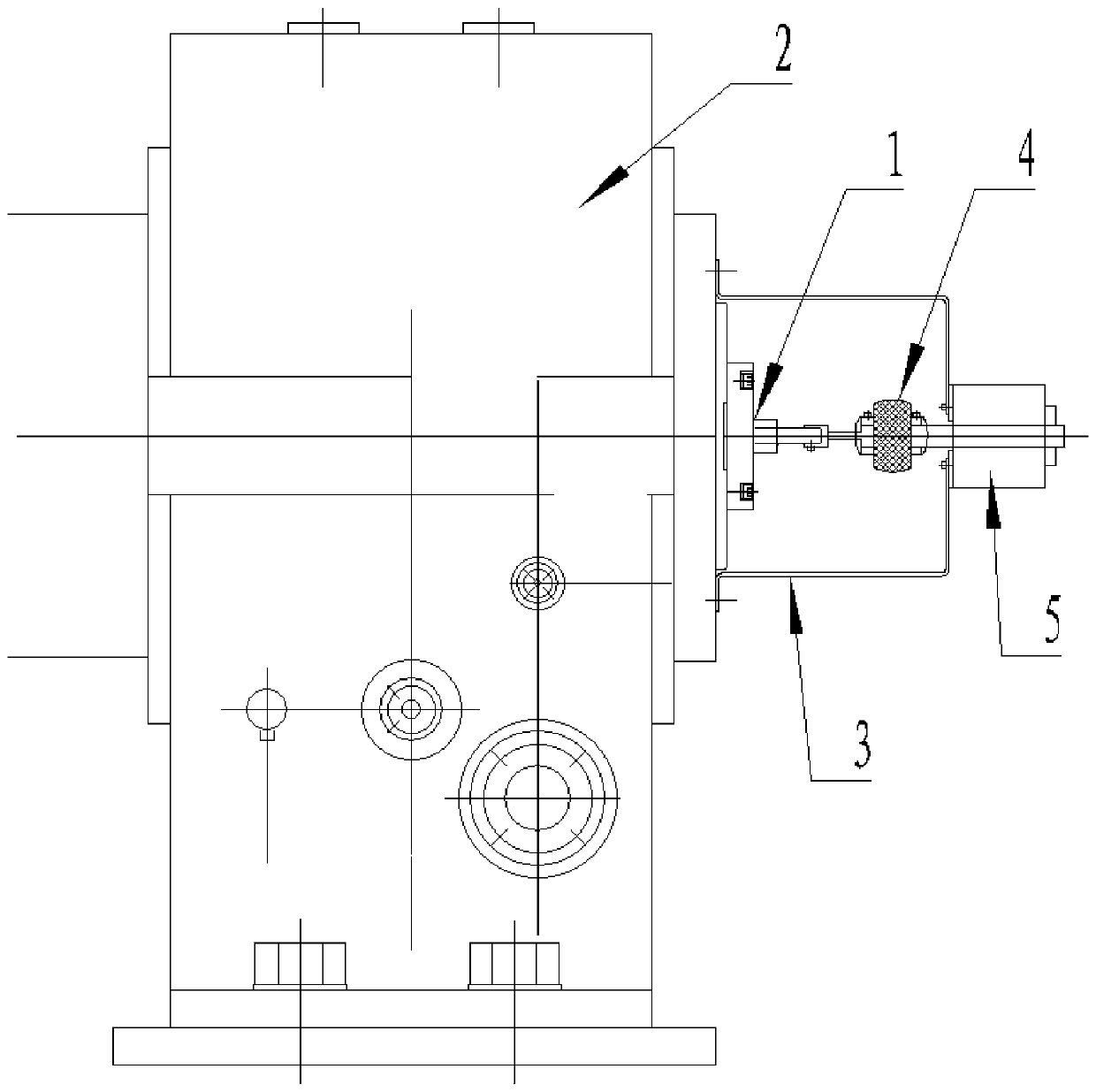 An installation method of a separate synchronous high-voltage motor encoder