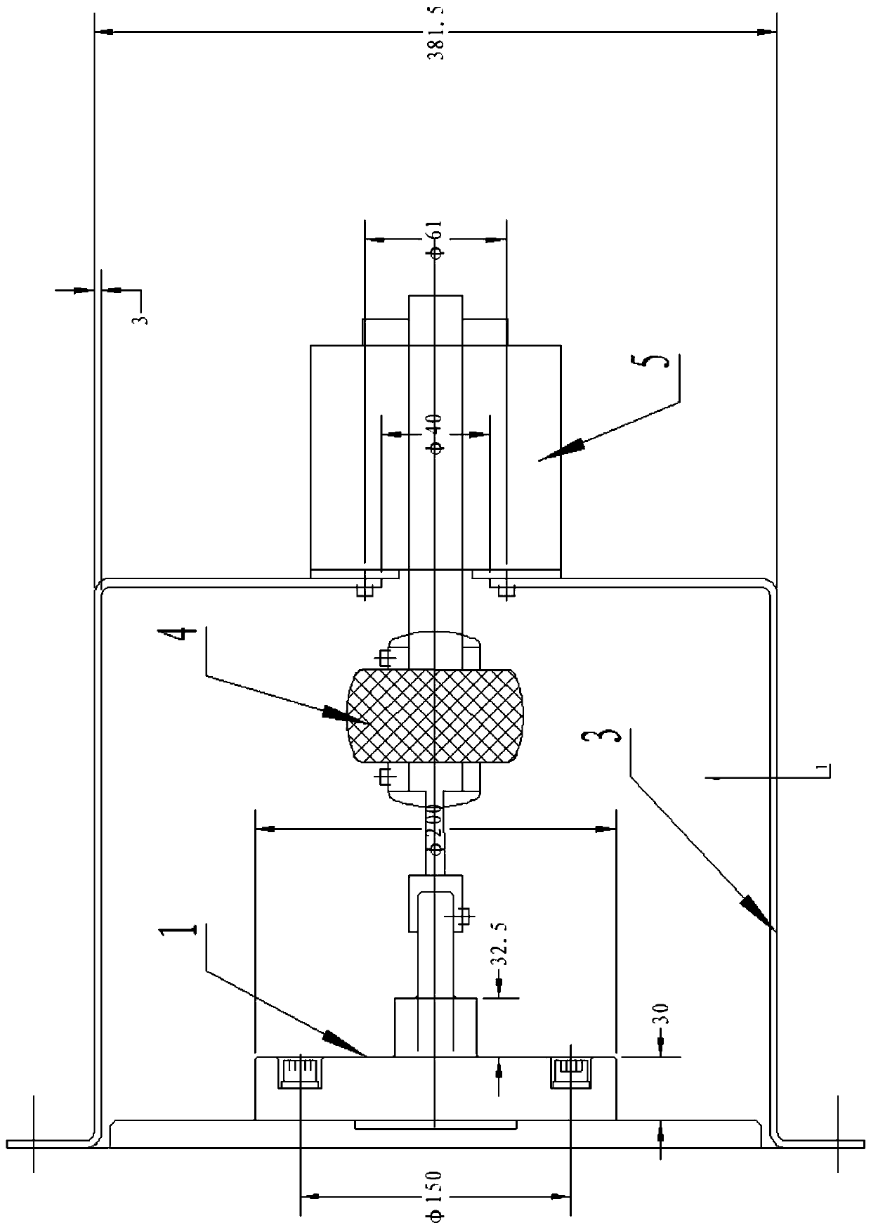 An installation method of a separate synchronous high-voltage motor encoder