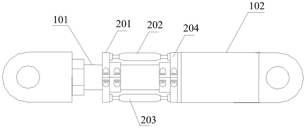 Cylinder Rod Telescopic Length Limiting Device