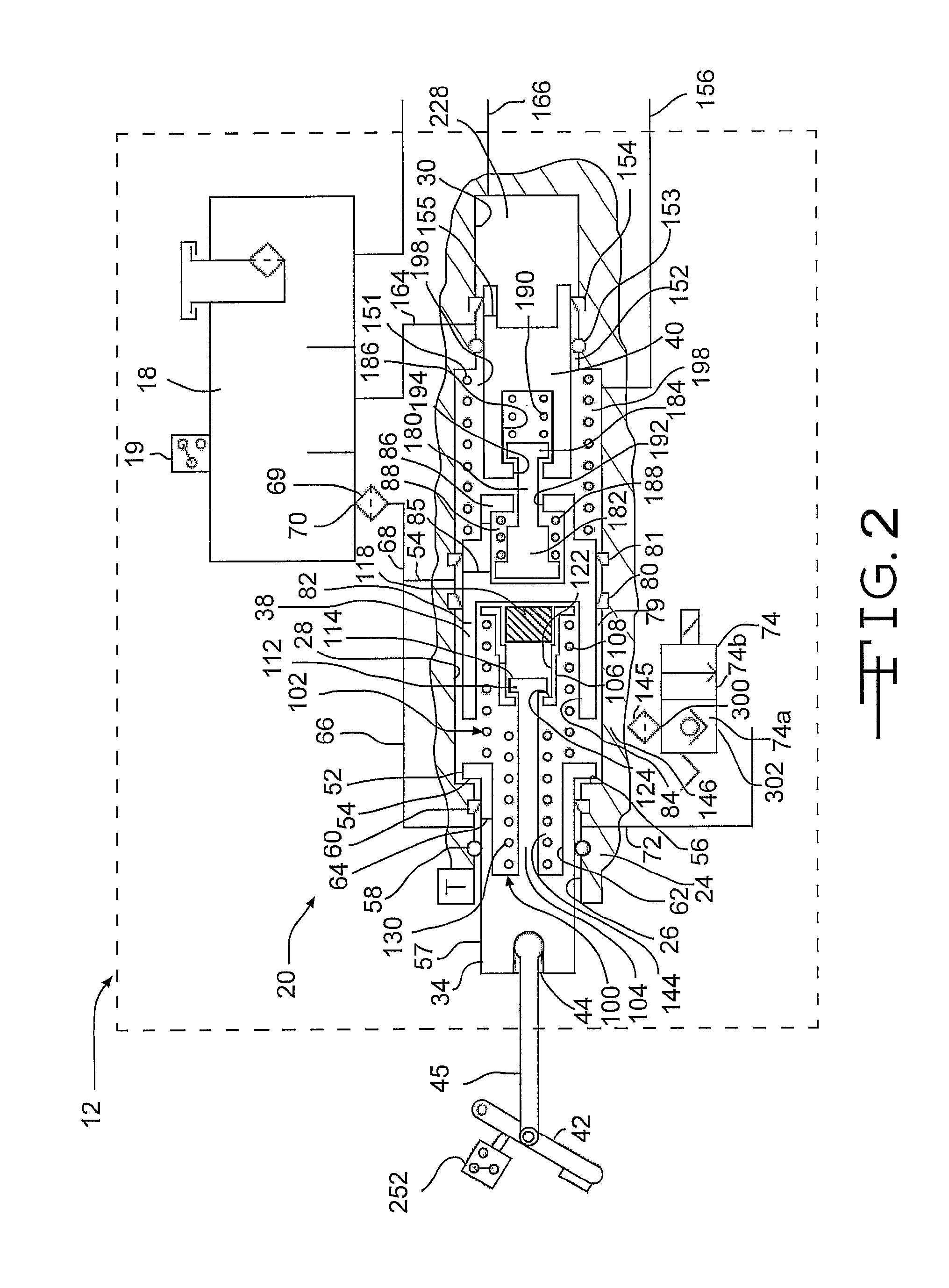 Vehicle brake system with dual acting plunger assembly