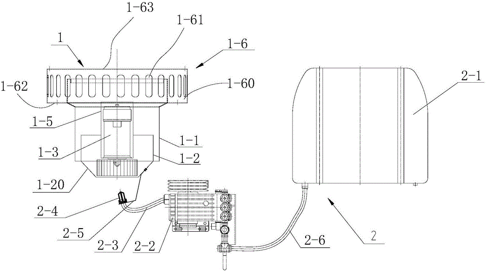 Centrifugal humidifying dust removal filtering device