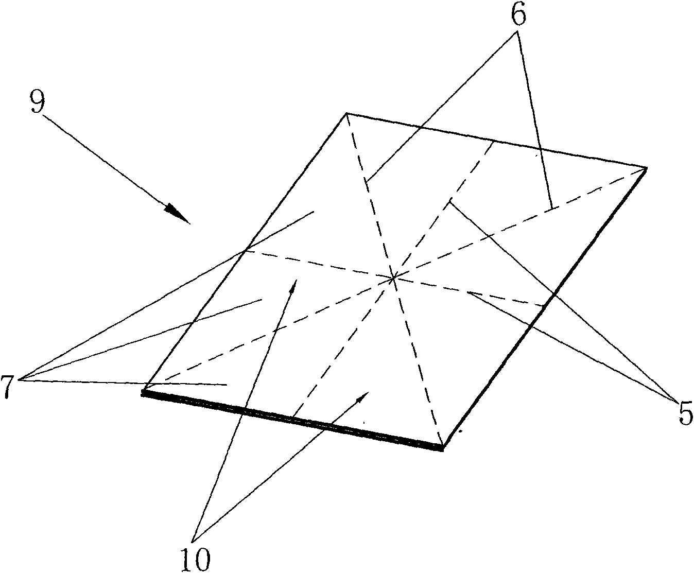 Three-dimensional folded turnover map