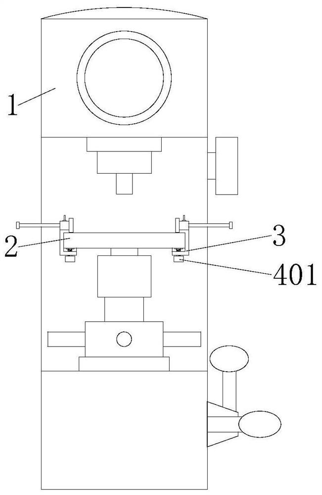 Mold measuring device with protection function
