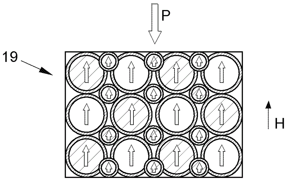 A method for producing a hybrid magnet and the hybrid magnet produced by the method