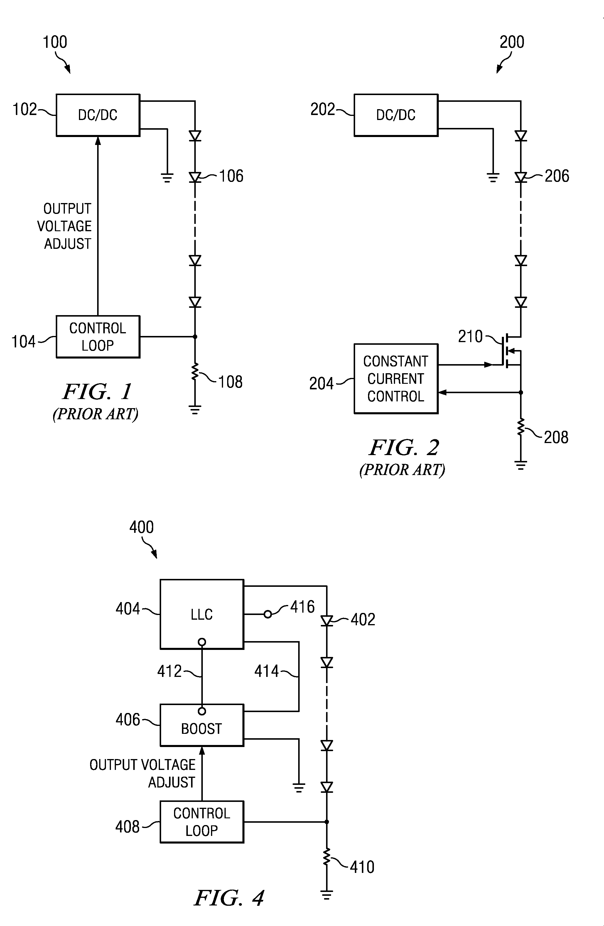 LED driver with boost converter current control