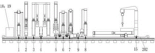 Automatic sleeper changing machine