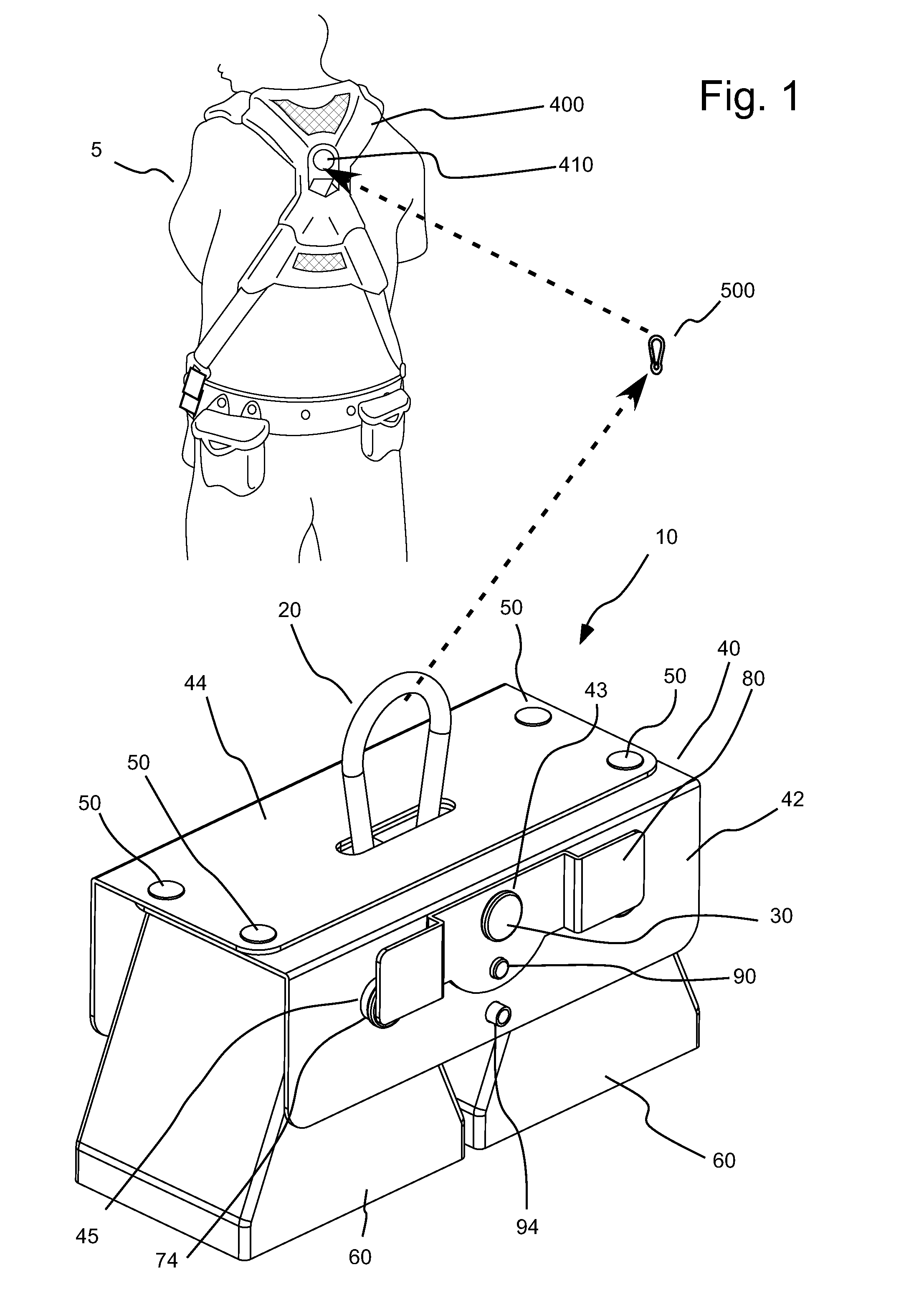 Systems for use with multiple safety devices and connectors for use therewith