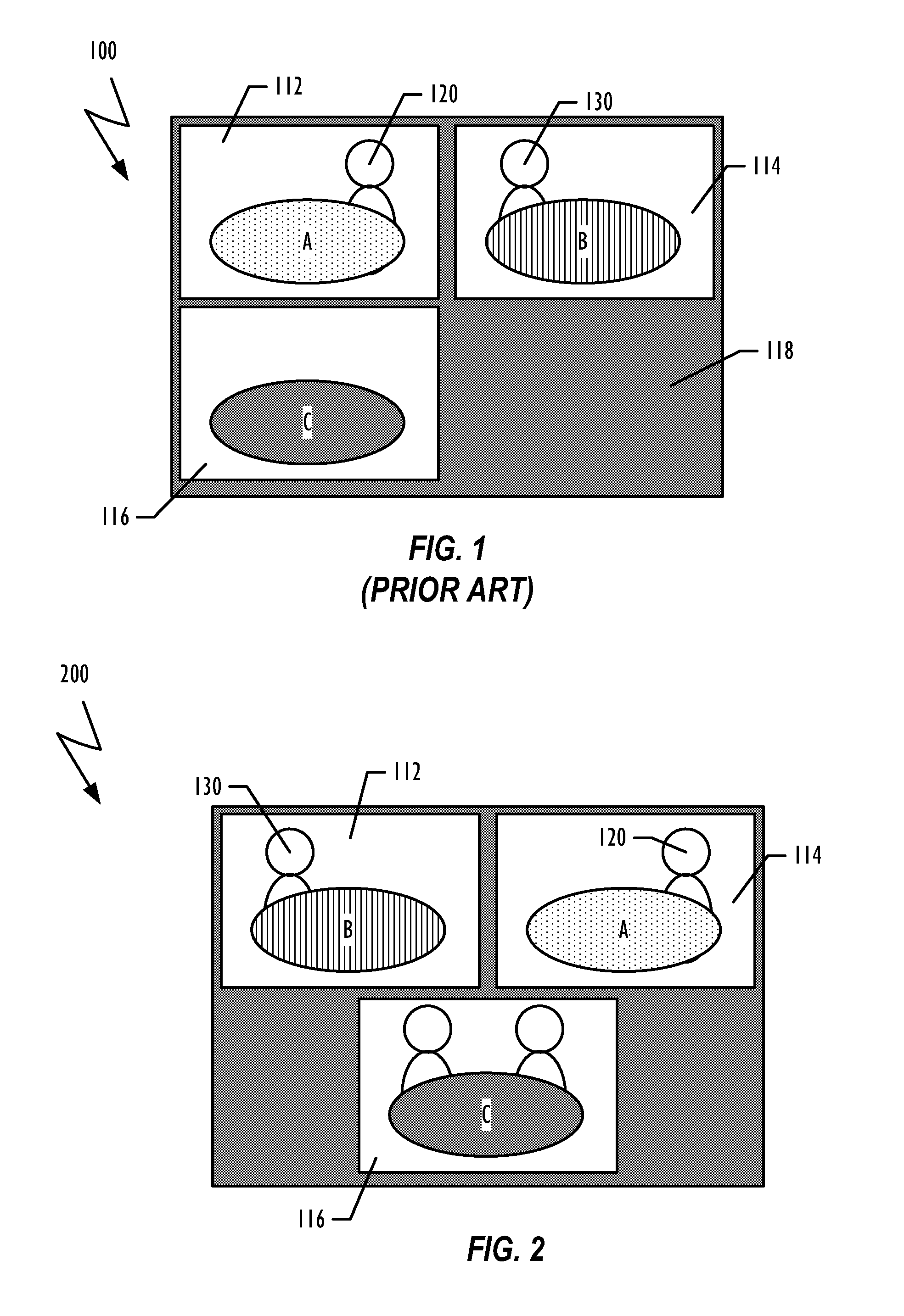 Method and System for Adapting A CP Layout According to Interaction Between Conferees