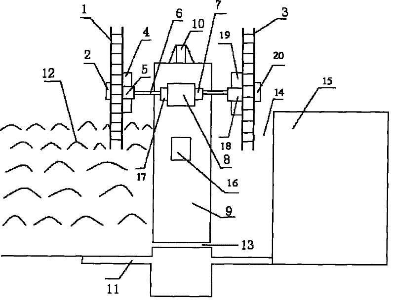 Shore-based hydroelectric power generation system