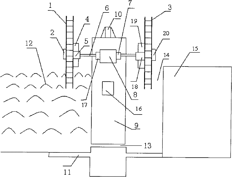 Shore-based hydroelectric power generation system