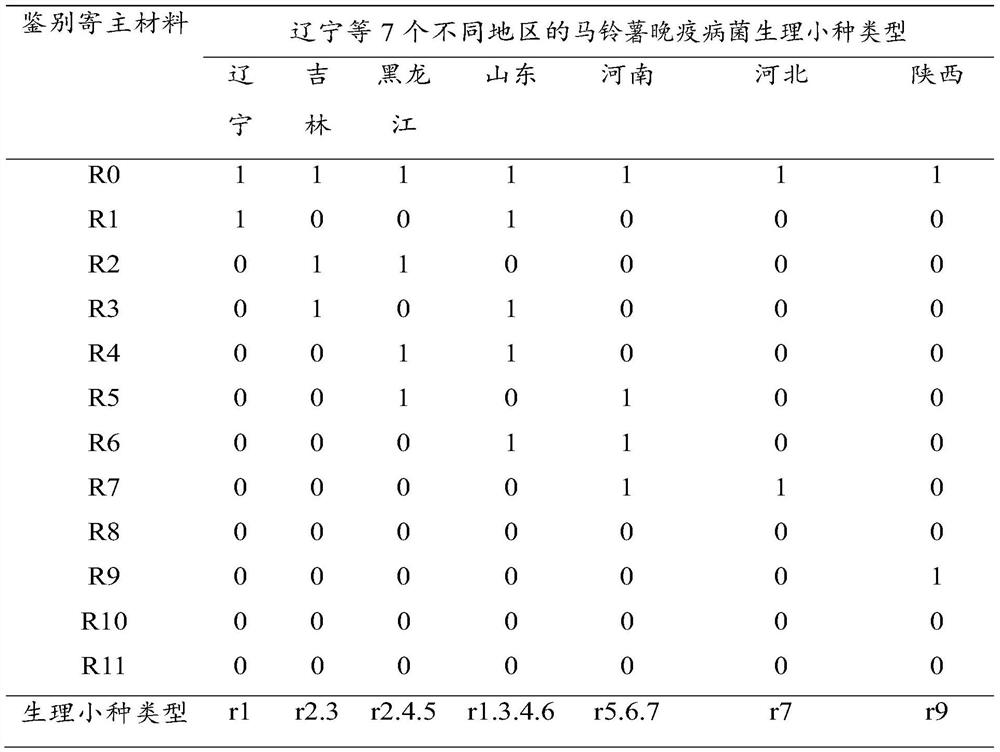 The Identification Method and Application of Physiological Race of Potato Phytophthora Infestans