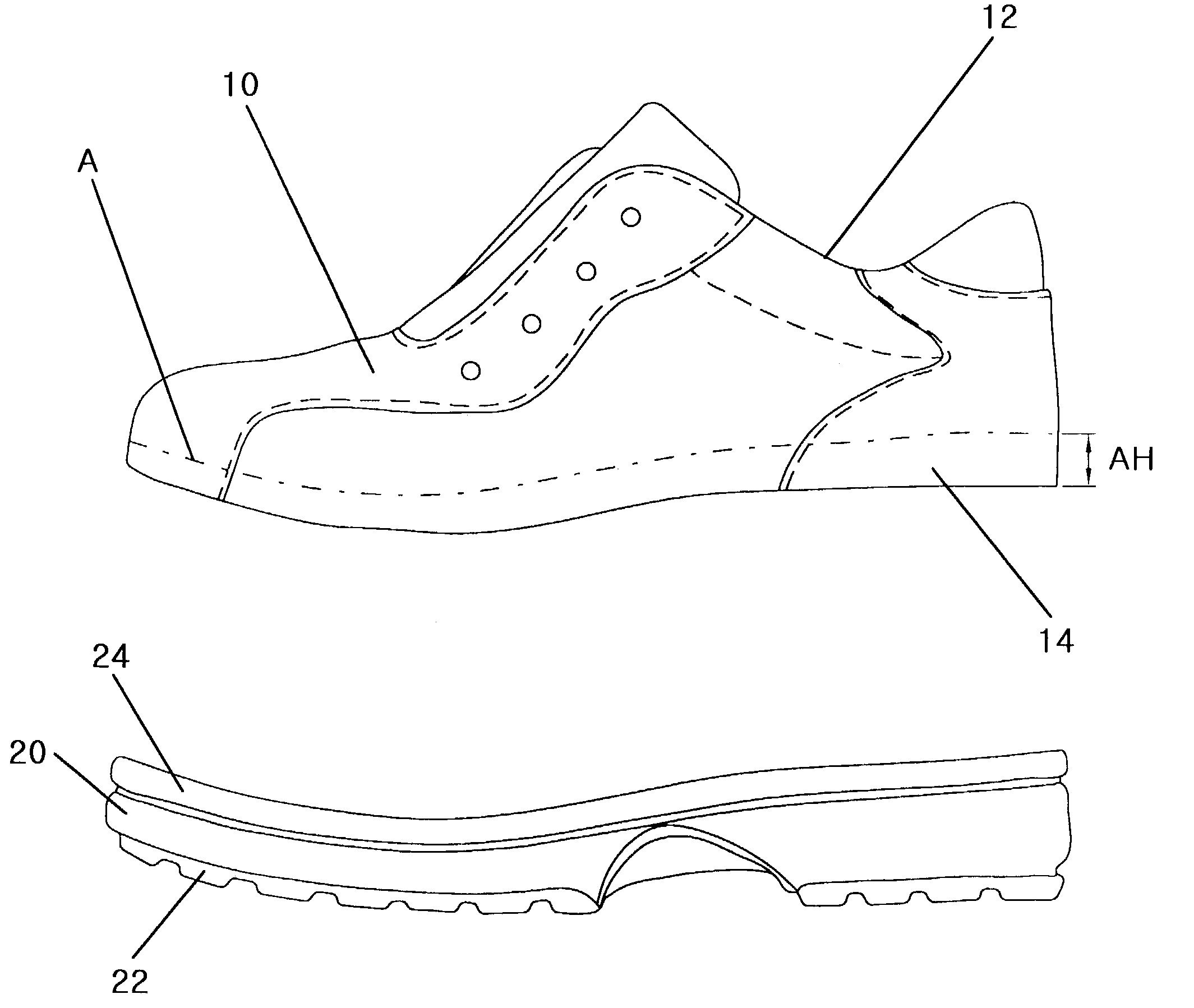 Method for manufacturing shoes and shoes manufactured by the method