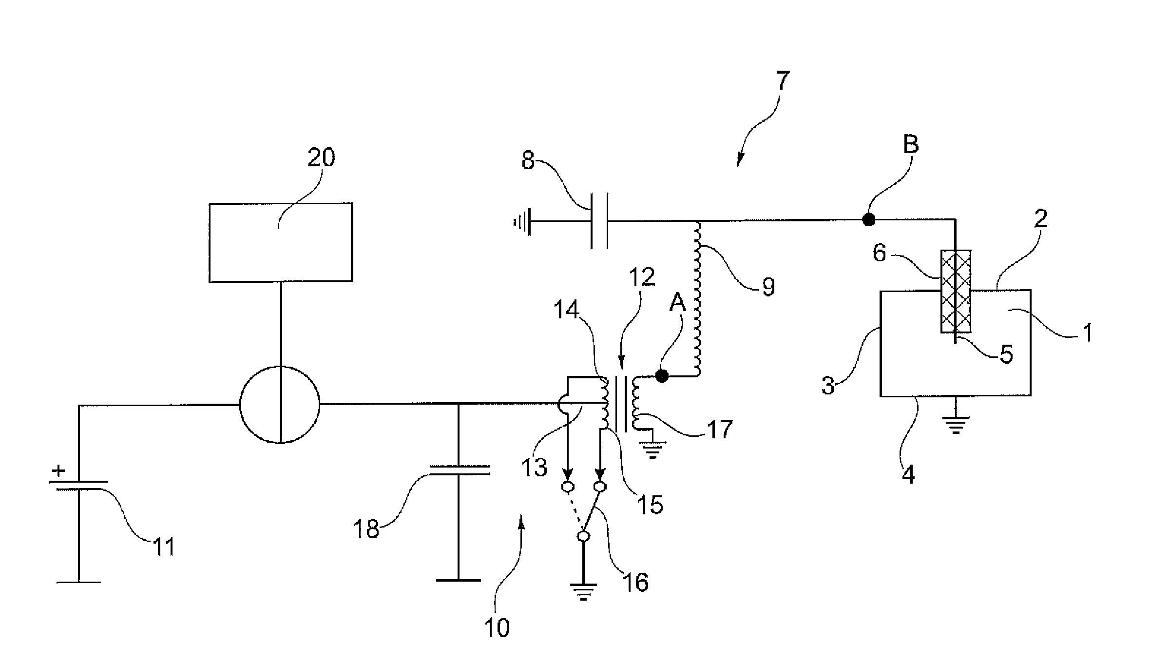 Ignition System and Method for Igniting Fuel in a Vehicle Engine by means of a Corona Discharge