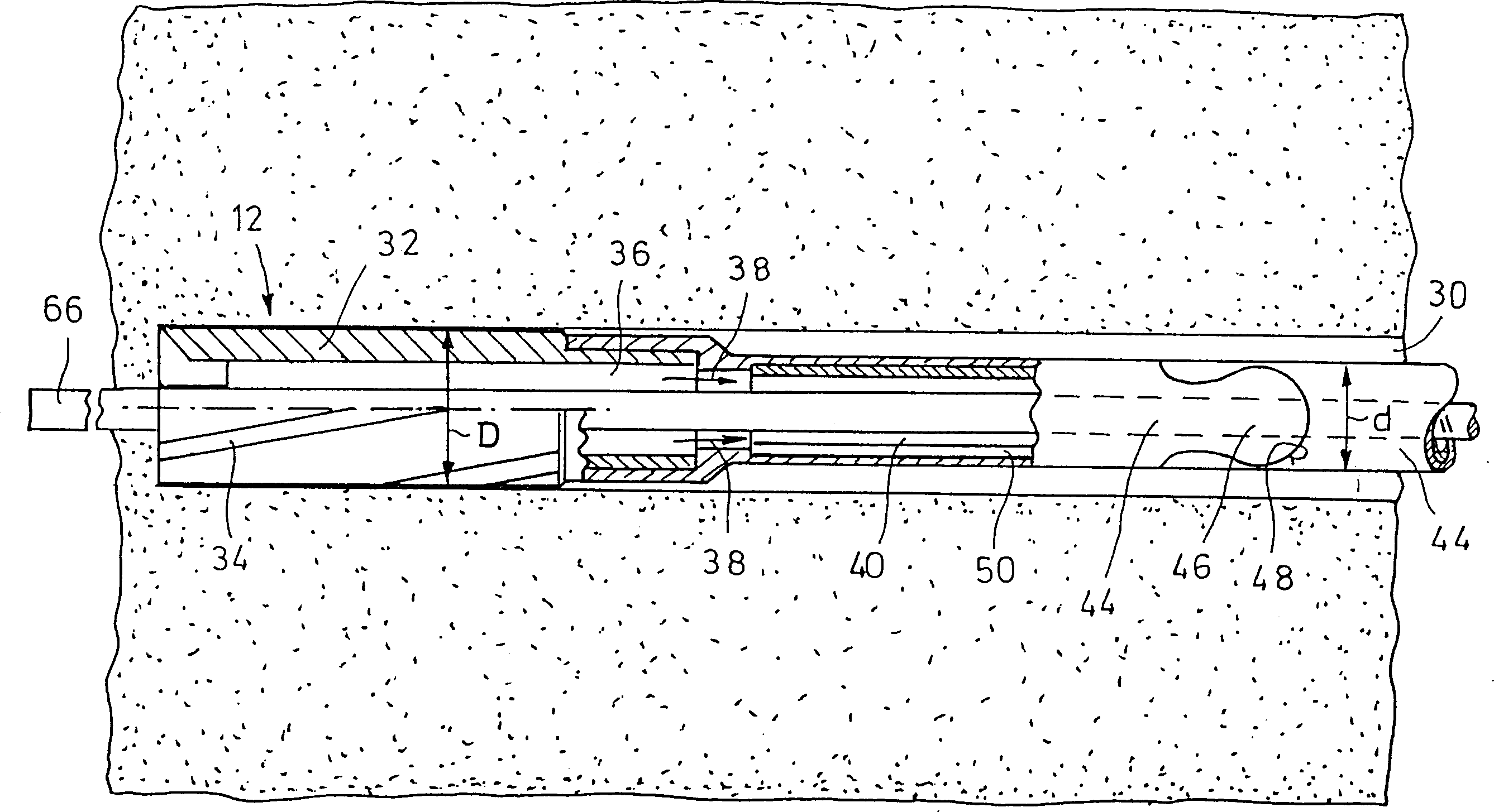 Device for treating human and/or animal tissue