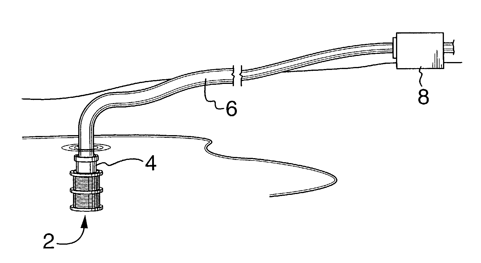 Braided strainer for a draw line