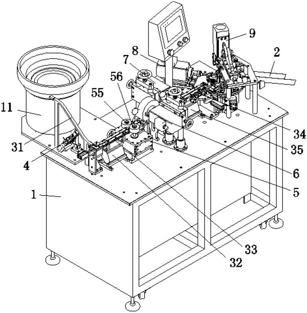 Method for head rotation and arc striking of carbon brush