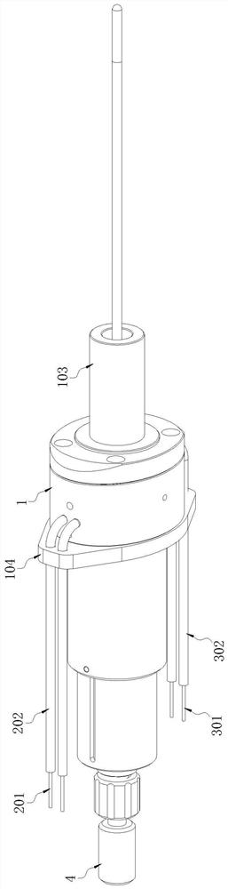 Driving mechanism suitable for magnetic resonance imaging environment and laser ablation treatment head