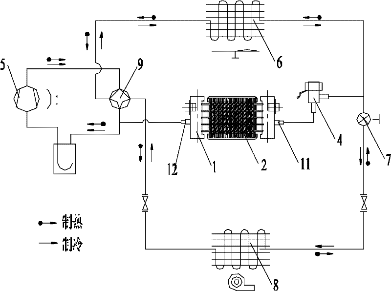 Heat radiating device, frequency converter comprising the same and frequency-variable air conditioner