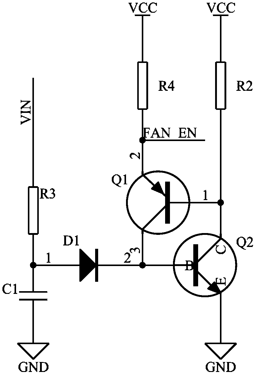Direct-current fan failure monitoring system