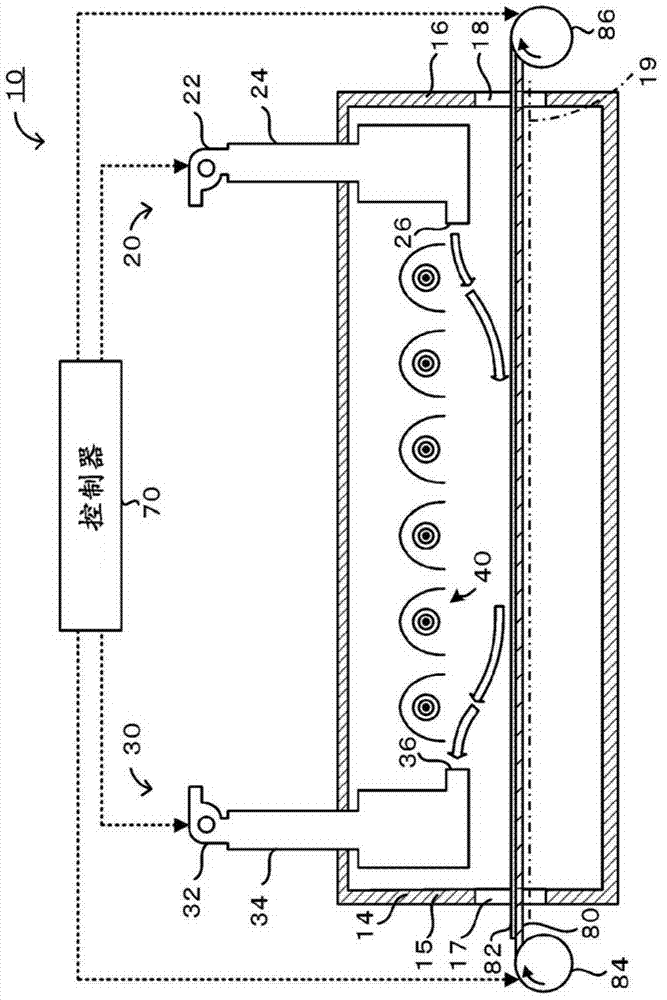 Infrared heating device and drying furnace