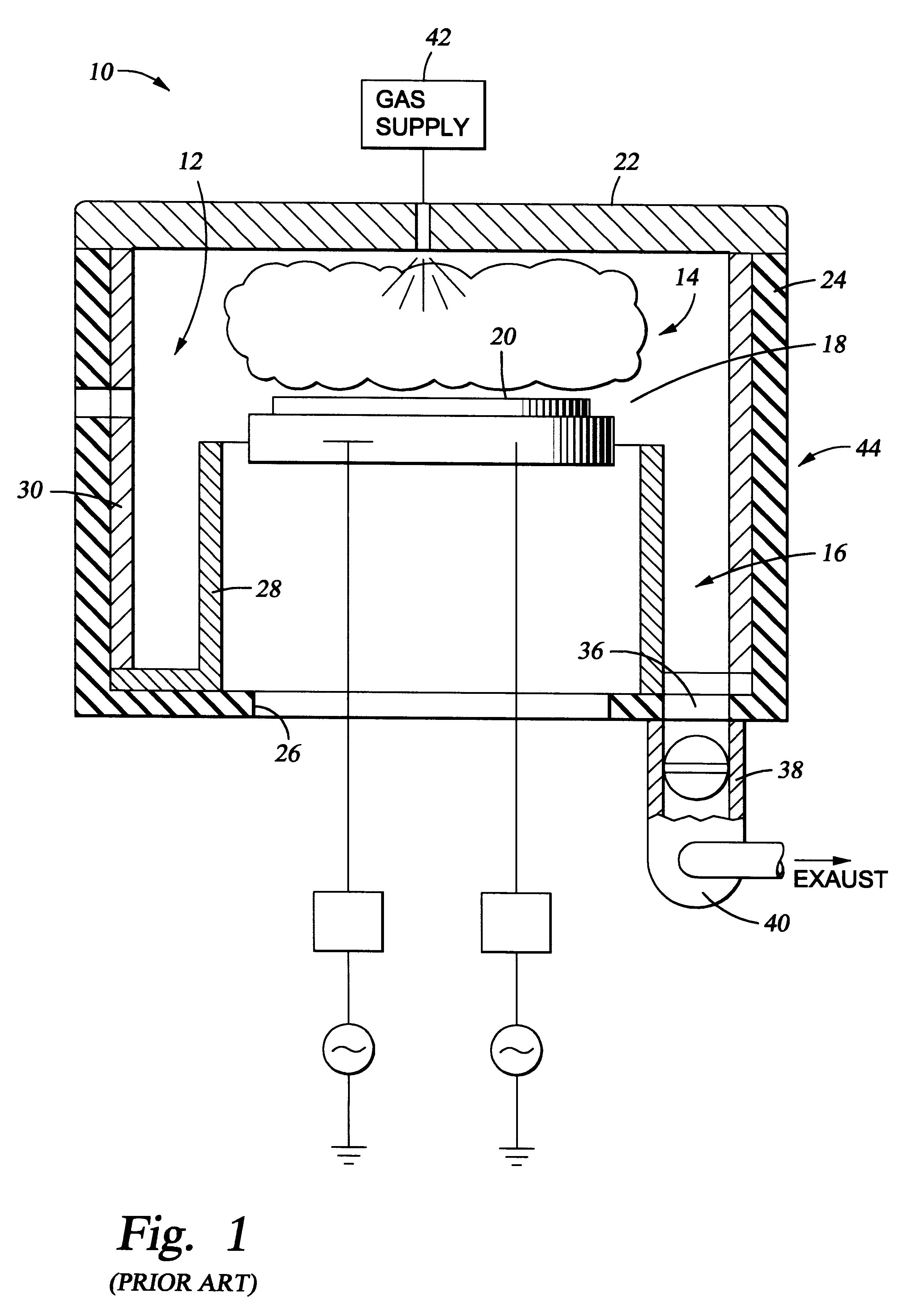 Method and apparatus for semiconductor processing chamber pressure control