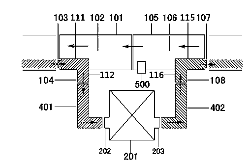 Pipeline internal recycling device