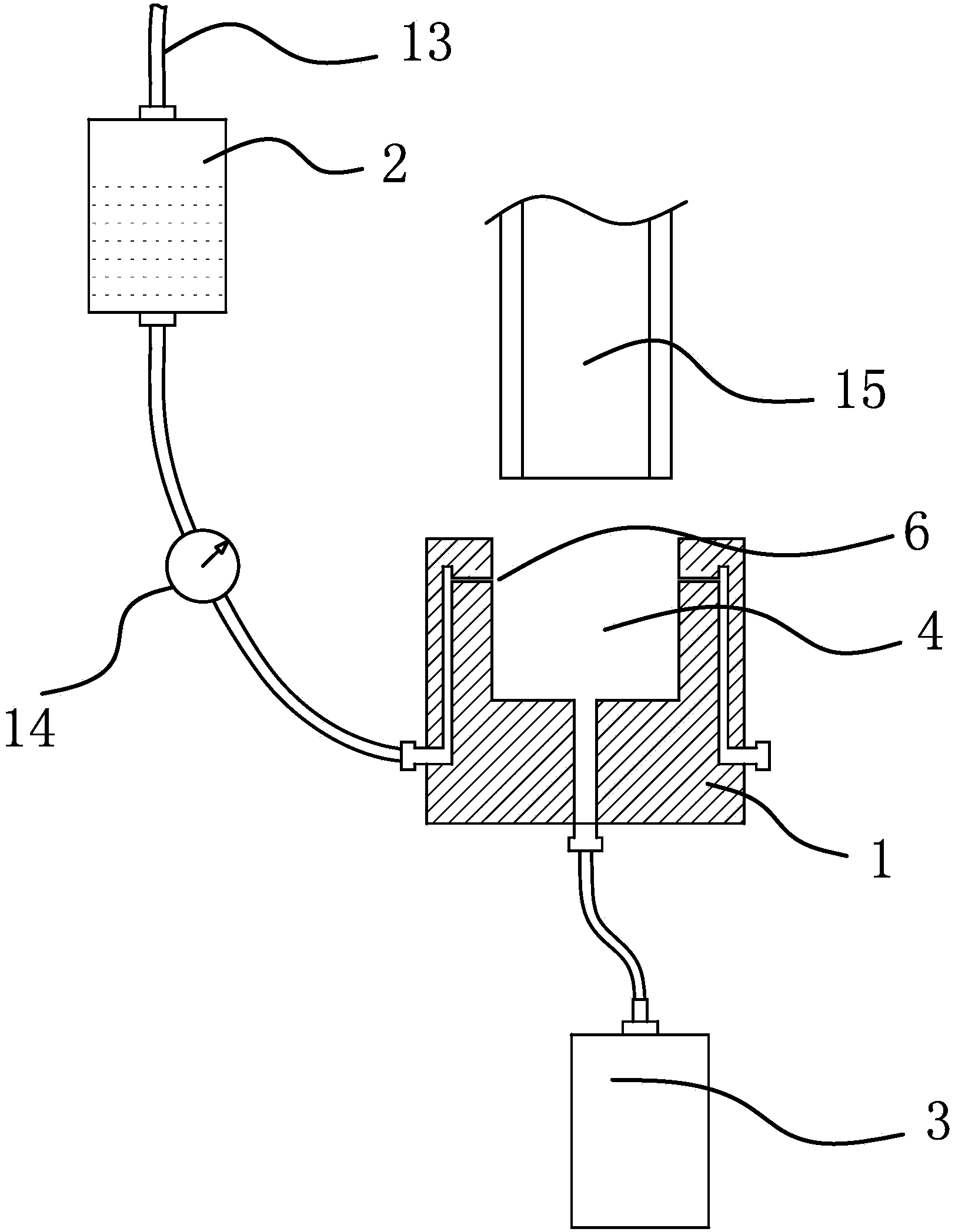 Gluing device in medical apparatus mounting equipment