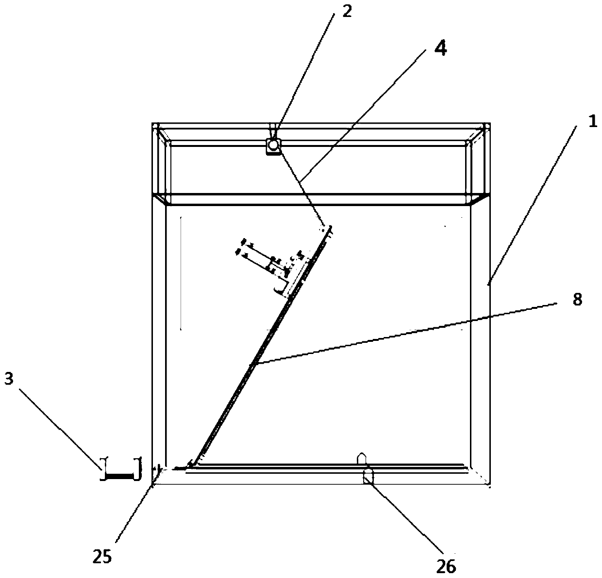 Repeated-filling underwater simultaneous shooting device capable of adjusting relative positions of boat speed and shooting