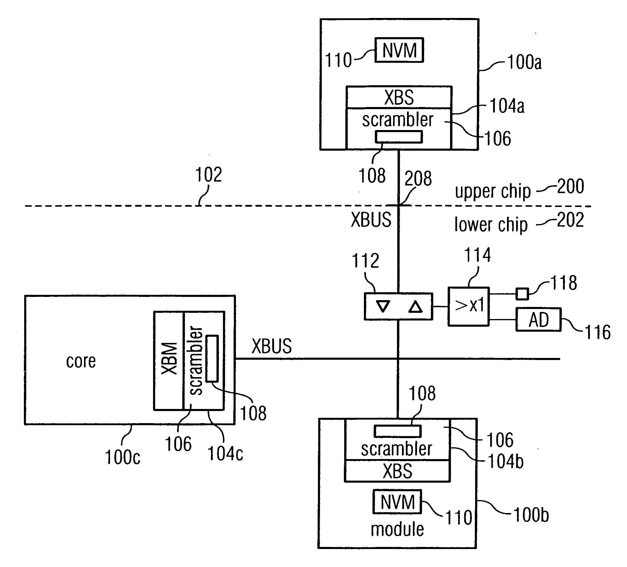 Device and method for transmitting data in an encrypted manner