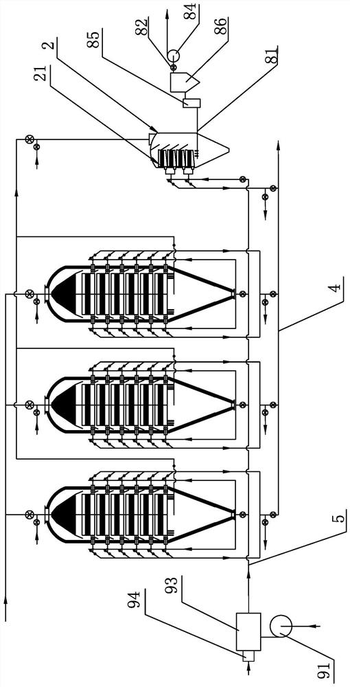 A particle bed filter and dust removal system