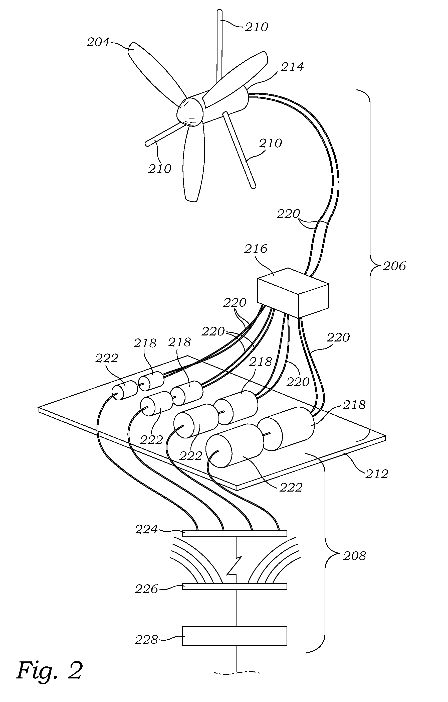 Facility for producing electrical energy from wind