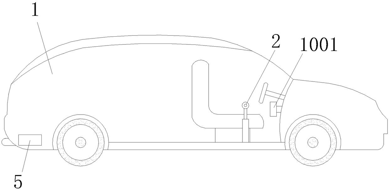 Online tail gas monitoring system for motor vehicle