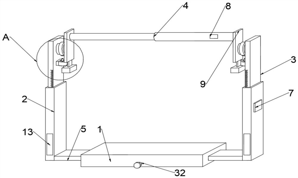 A cross-barrier for physical education teaching with anti-fall function