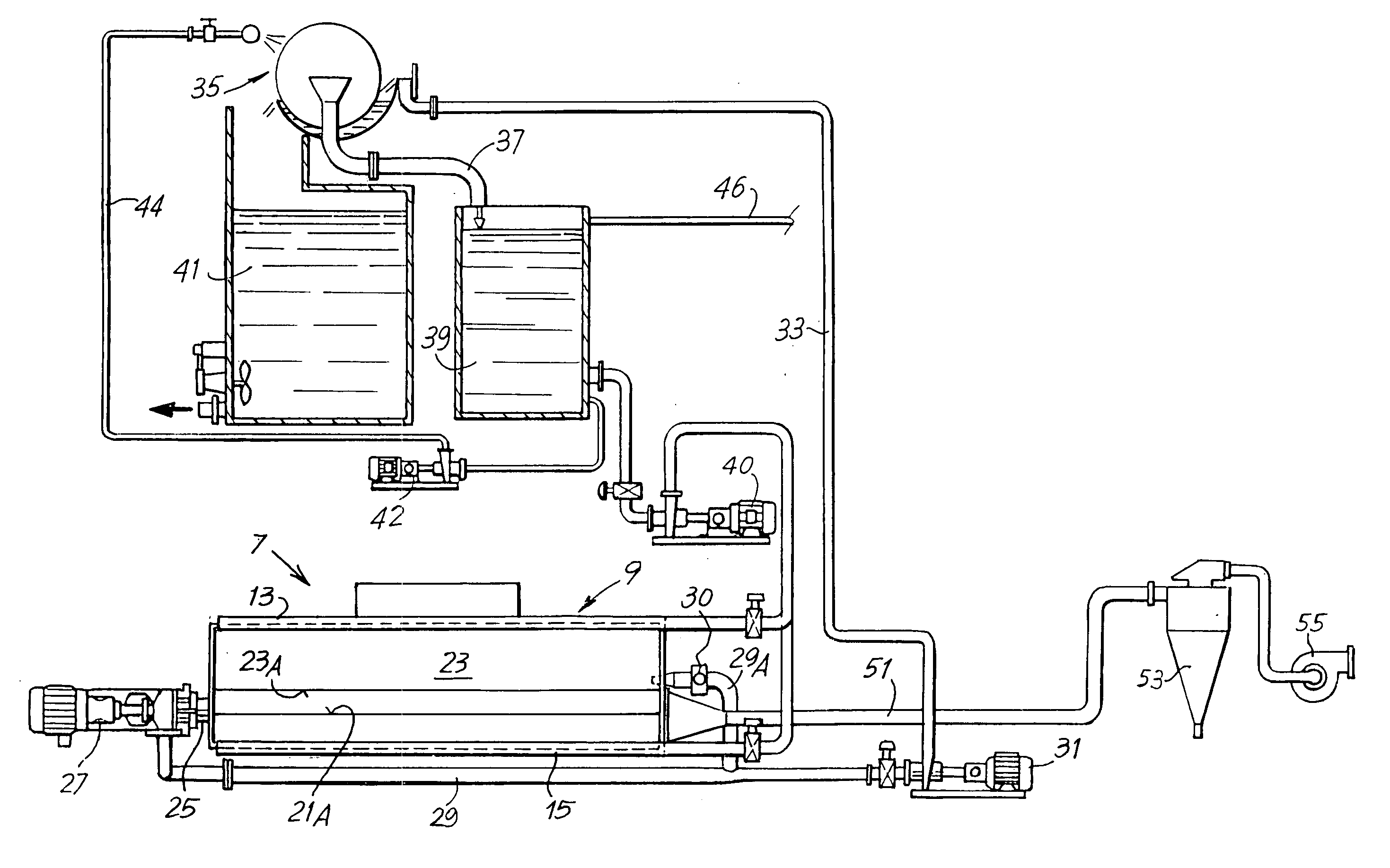 Pulper device for the recovery of paper production waste, plant comprising said device and associated method for recovery of the waste