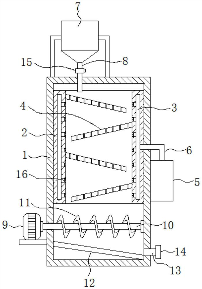 Drying device for tea oil processing pretreatment