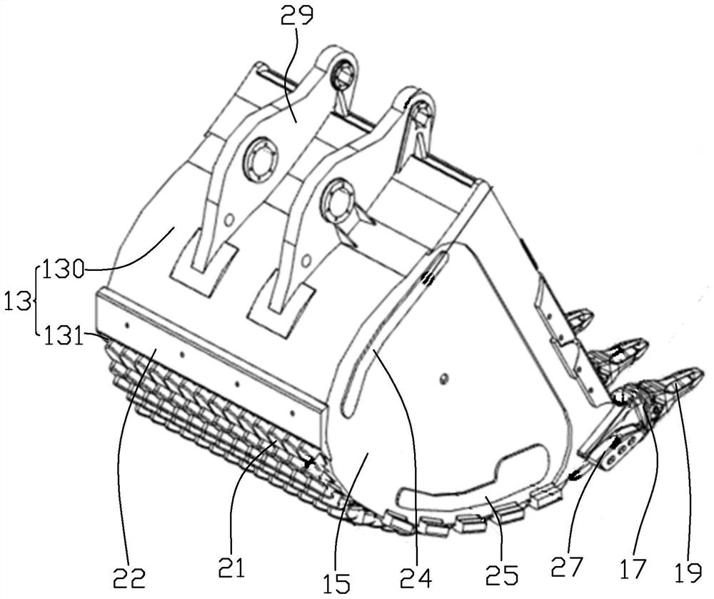 Bucket and excavator