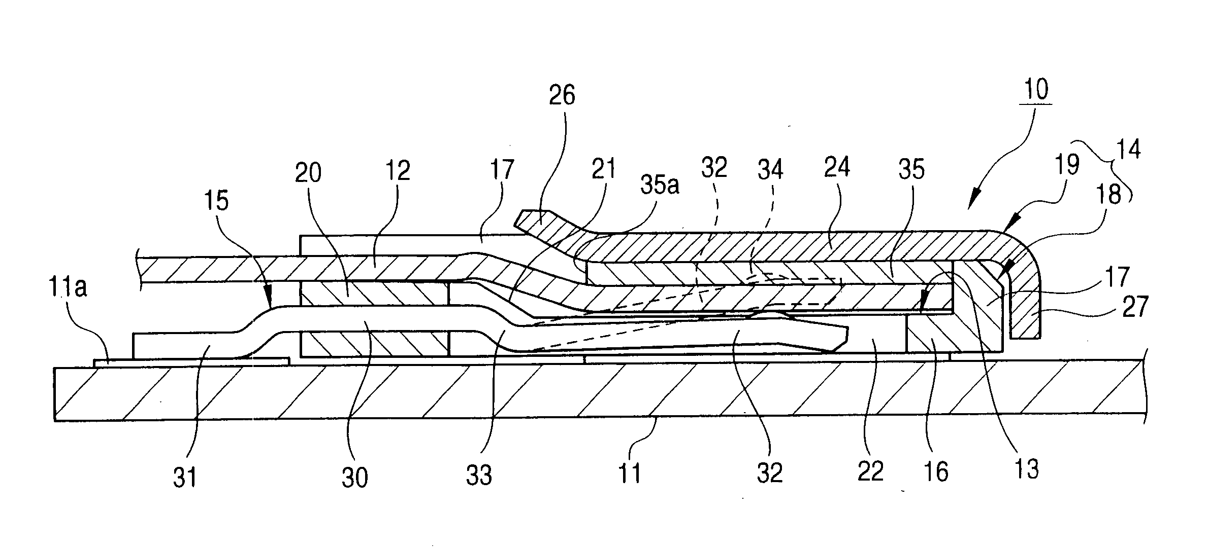 Connector for flexible board