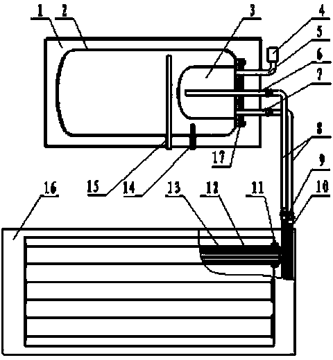 Split solar device with U-shaped tube heat collector and detachable heat exchanger