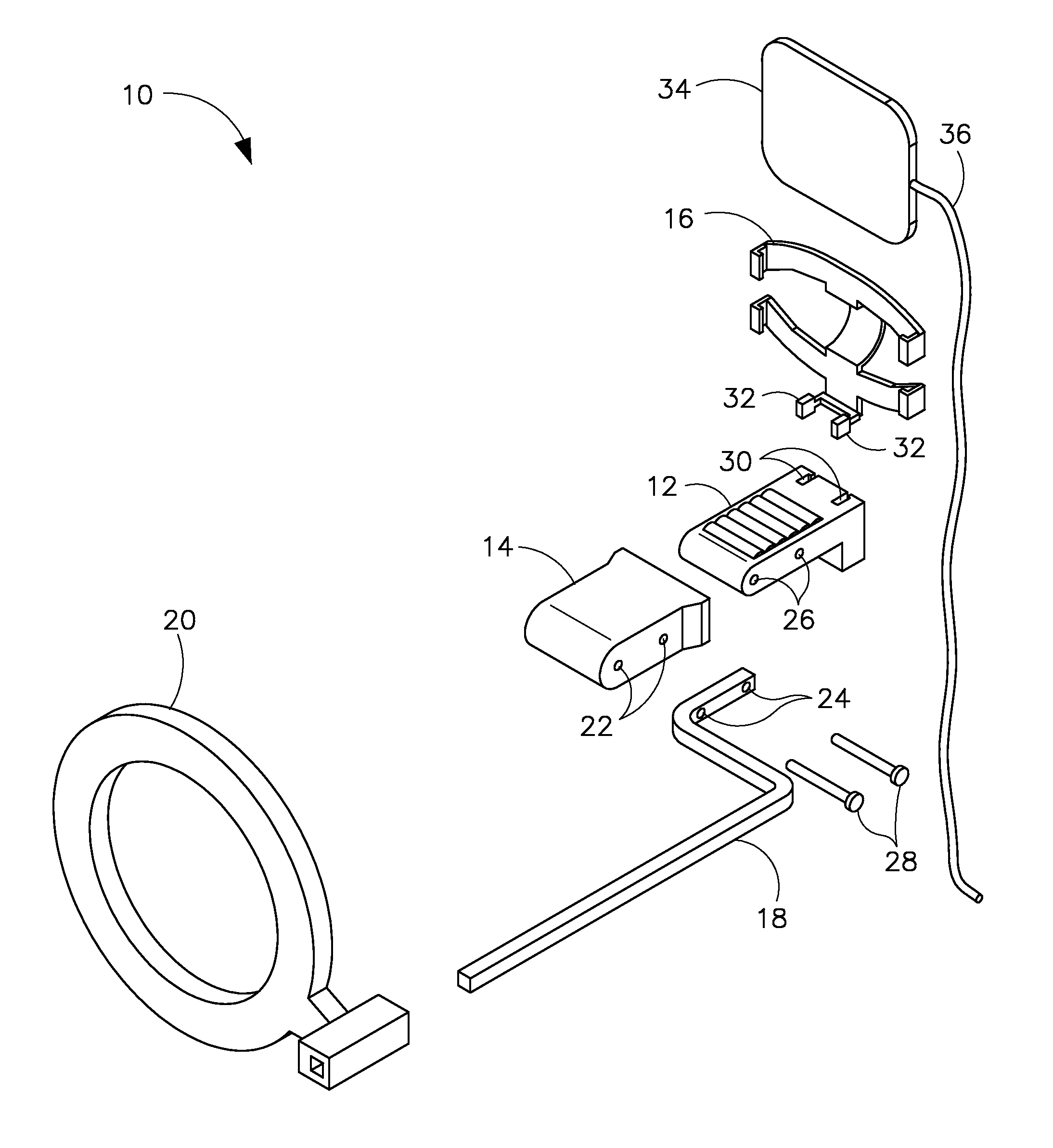 Apparatus for holding digital dental x-ray sensor and method of making same