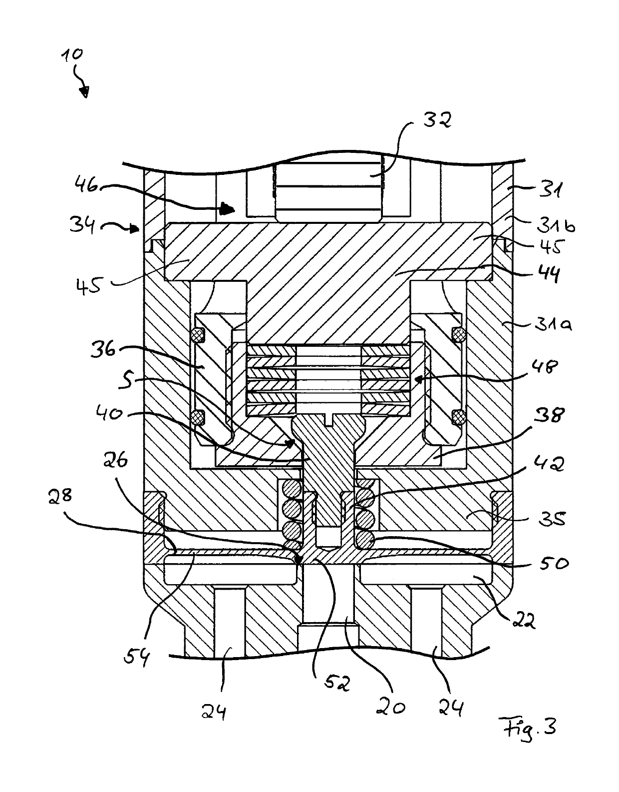 Linear valve drive and valve