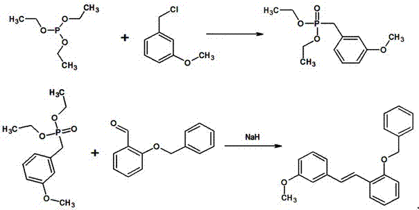 A kind of synthetic method of 1-benzyloxy-2-[2-(3-methoxyphenyl) vinyl] benzene