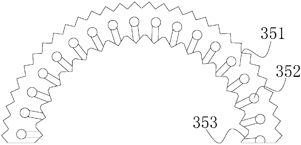 Cigarette filter structure with built-in negative pressure drive fitting