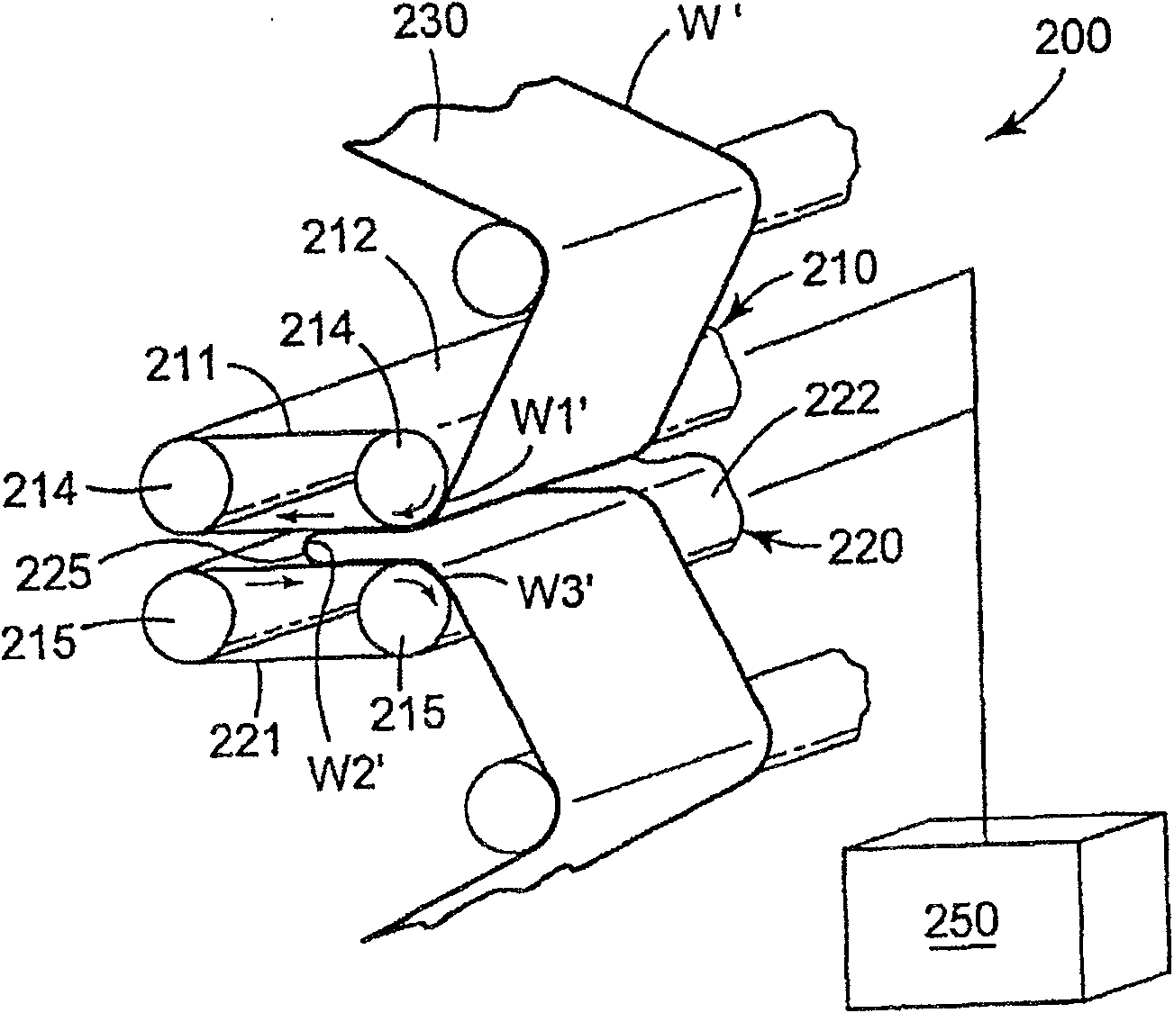 Apparatus and method for flexing web