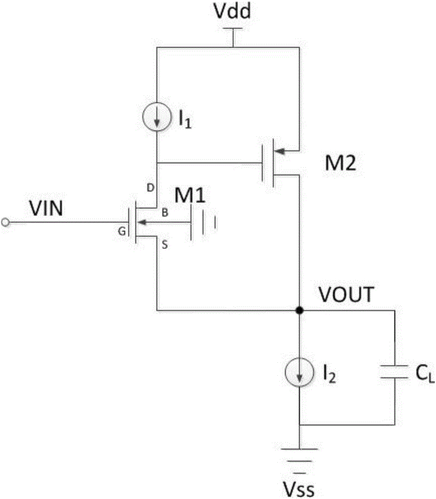 Source electrode follower buffer circuit