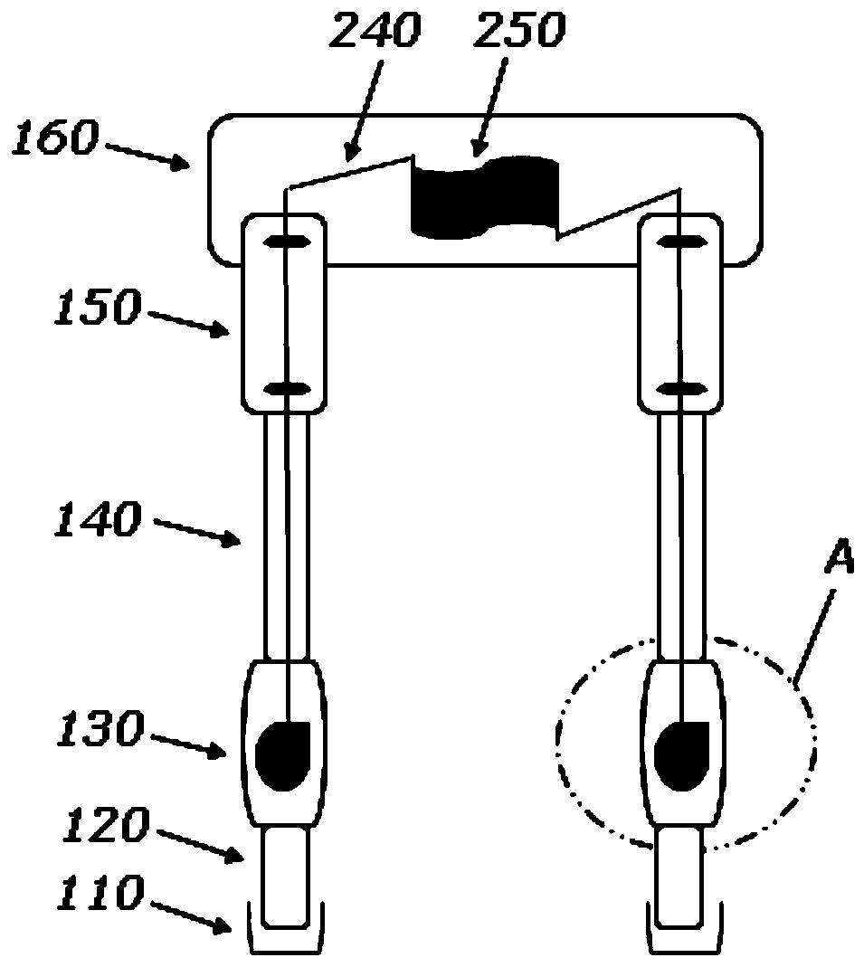 A biped robot and its leg shock absorption and energy recovery device