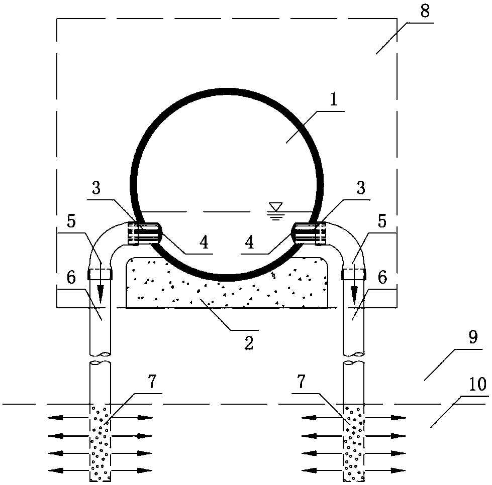 Device and method for utilizing sponge-type rainwater pipe to supply deep groundwater
