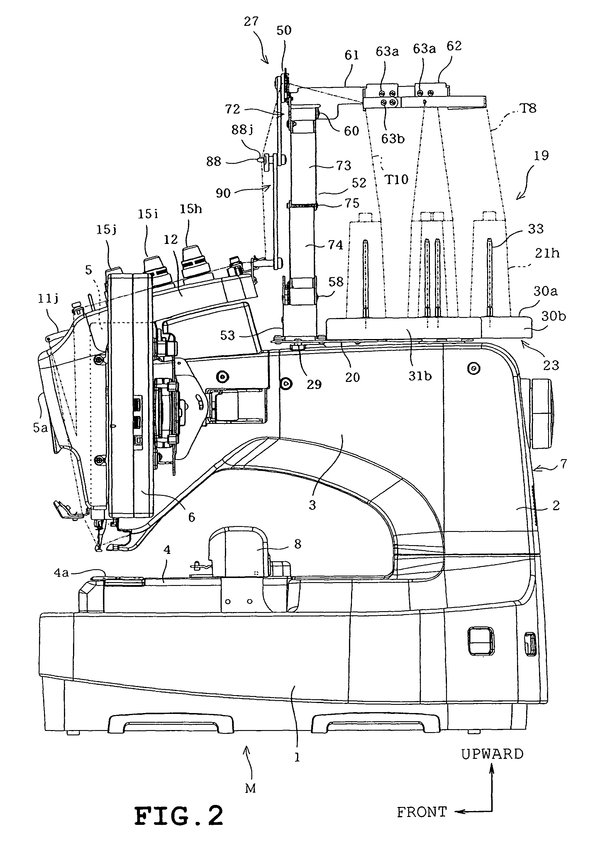 Spool holder and sewing machine provided therewith