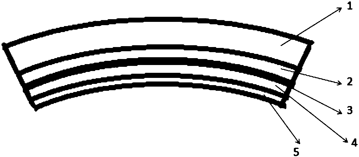 Adhesive for sunglass surface membrane and preparation method thereof