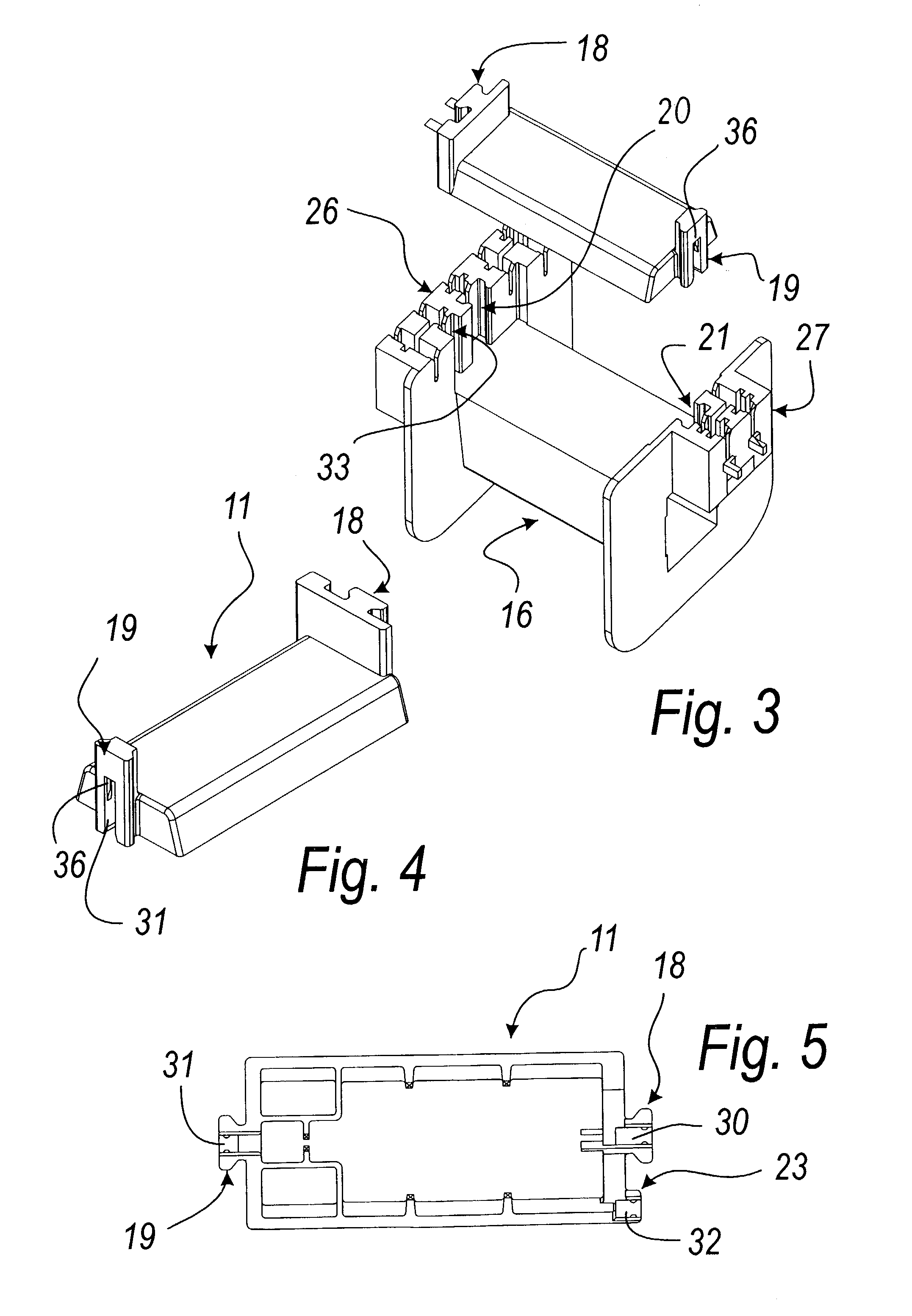 Device for connecting and insulating a thermal protector and/or a fuse for electrical windings of motors